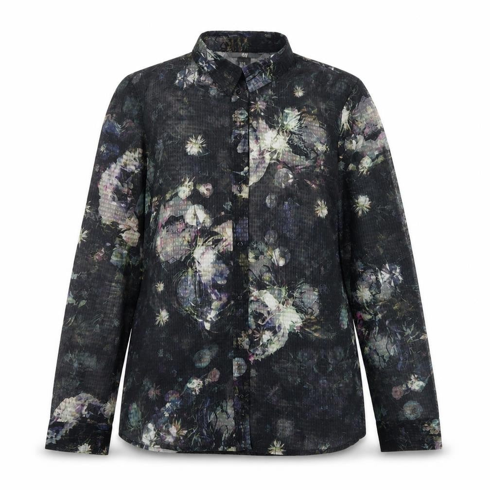 Womens UK Size 8 H&M Multicoloured Basic Button-Up