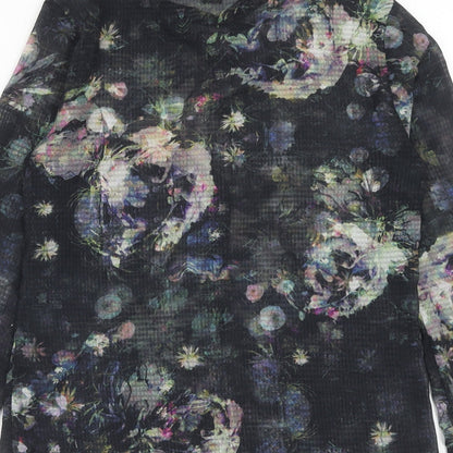 Womens UK Size 8 H&M Multicoloured Basic Button-Up