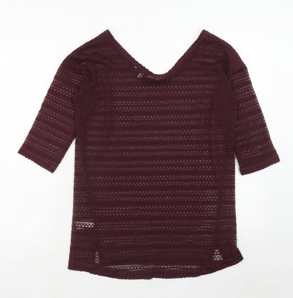 Womens UK Size 8 NEXT Purple Pullover Jumper