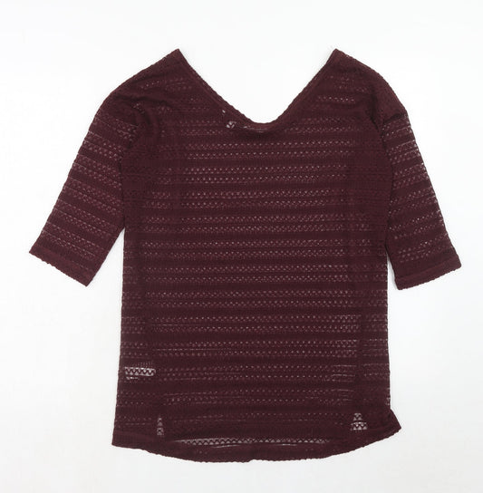 Womens UK Size 8 NEXT Purple Pullover Jumper