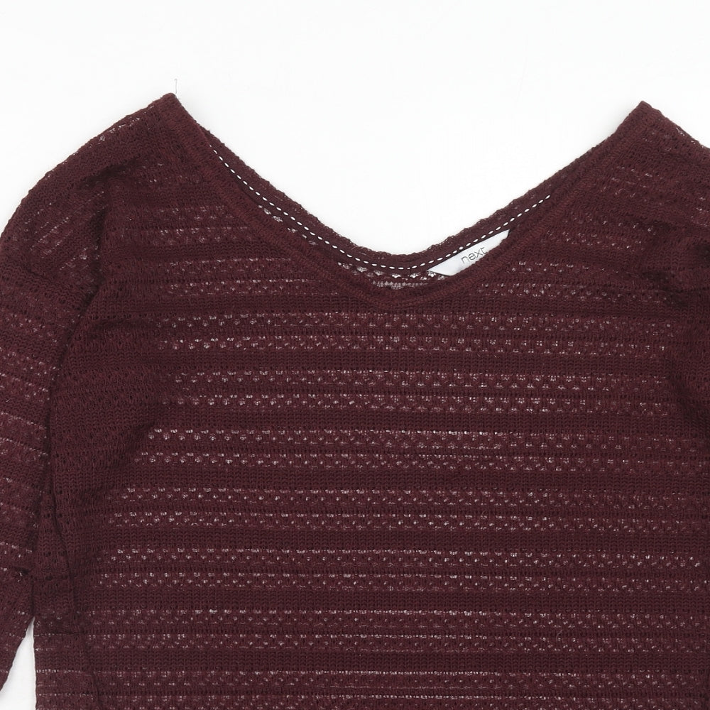 Womens UK Size 8 NEXT Purple Pullover Jumper