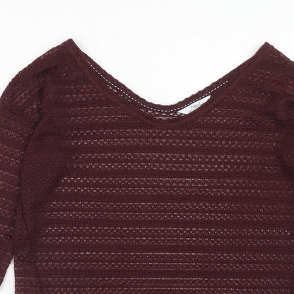 Womens UK Size 8 NEXT Purple Pullover Jumper