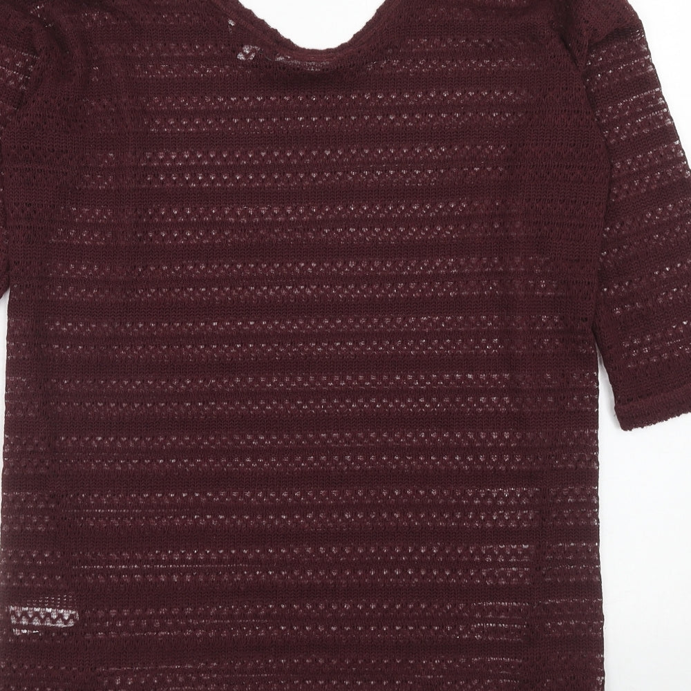 Womens UK Size 8 NEXT Purple Pullover Jumper