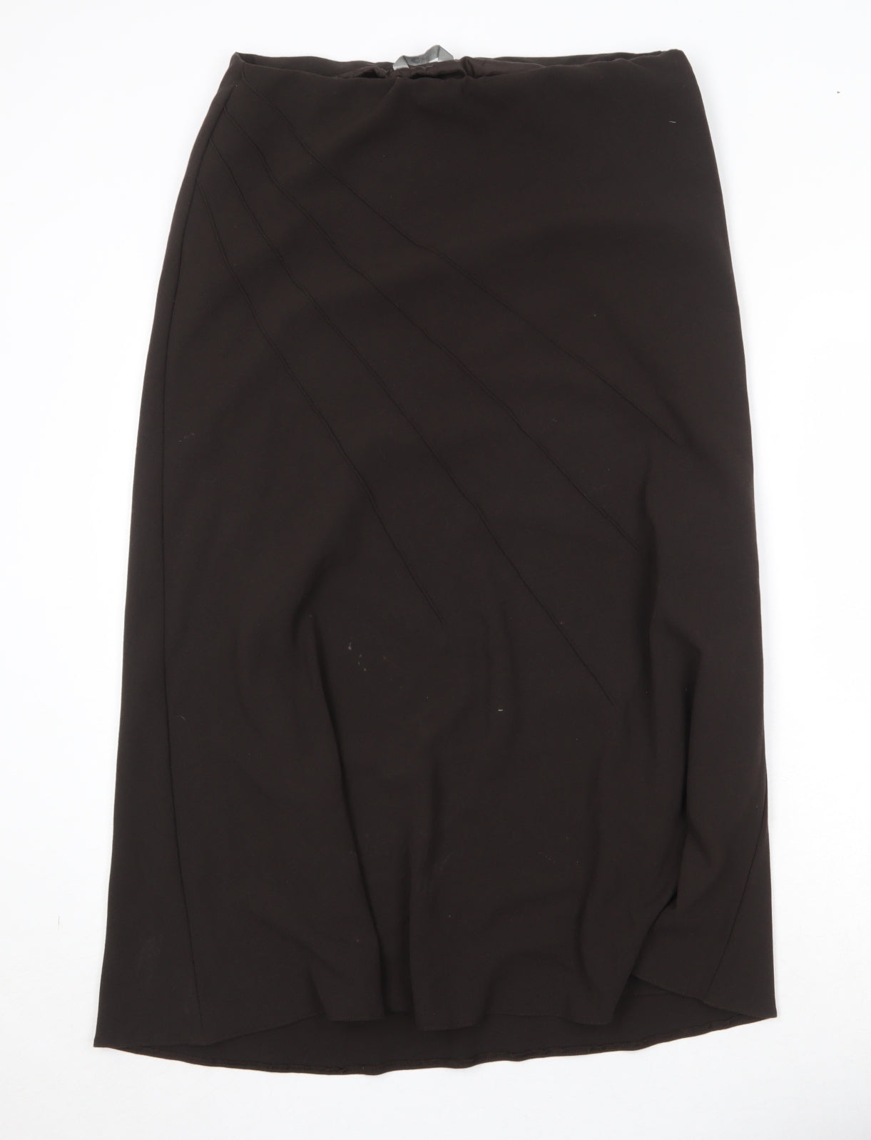Mia Moda Womens Brown Polyester Swing Skirt Size 31 in