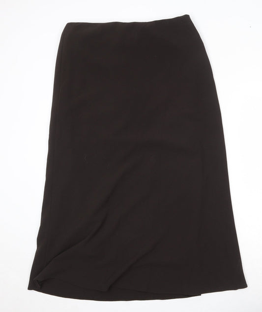 Mia Moda Womens Brown Polyester Swing Skirt Size 31 in