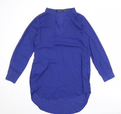 Womens UK Size 12 Zanzea Blue Basic Blouse