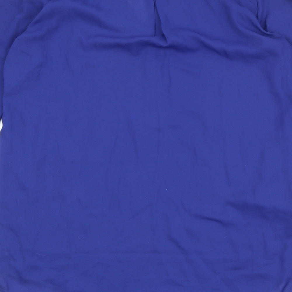 Womens UK Size 12 Zanzea Blue Basic Blouse