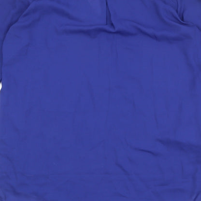 Womens UK Size 12 Zanzea Blue Basic Blouse