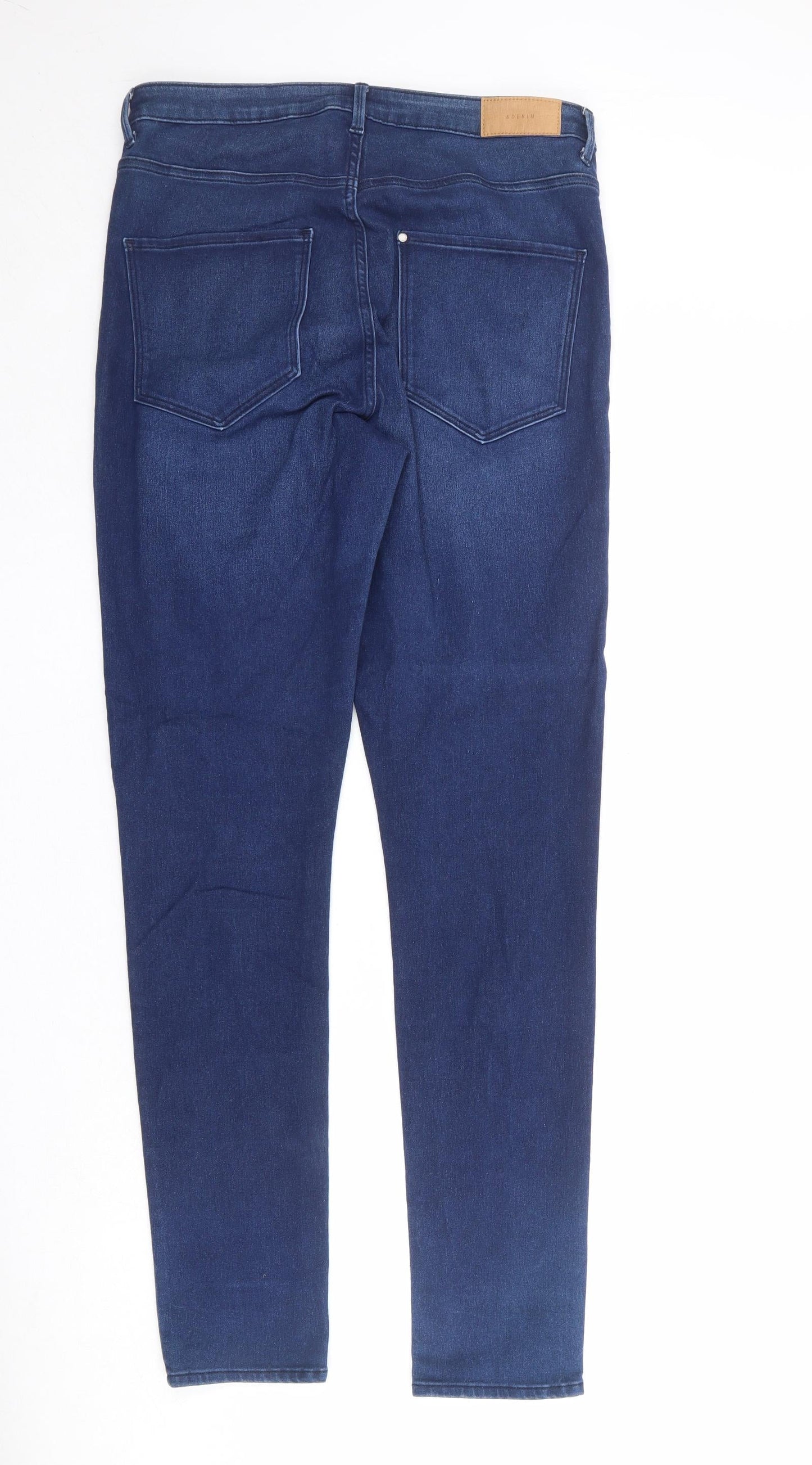 Womens UK Size 36 in H&M Regular Fit Skinny Blue Jeans