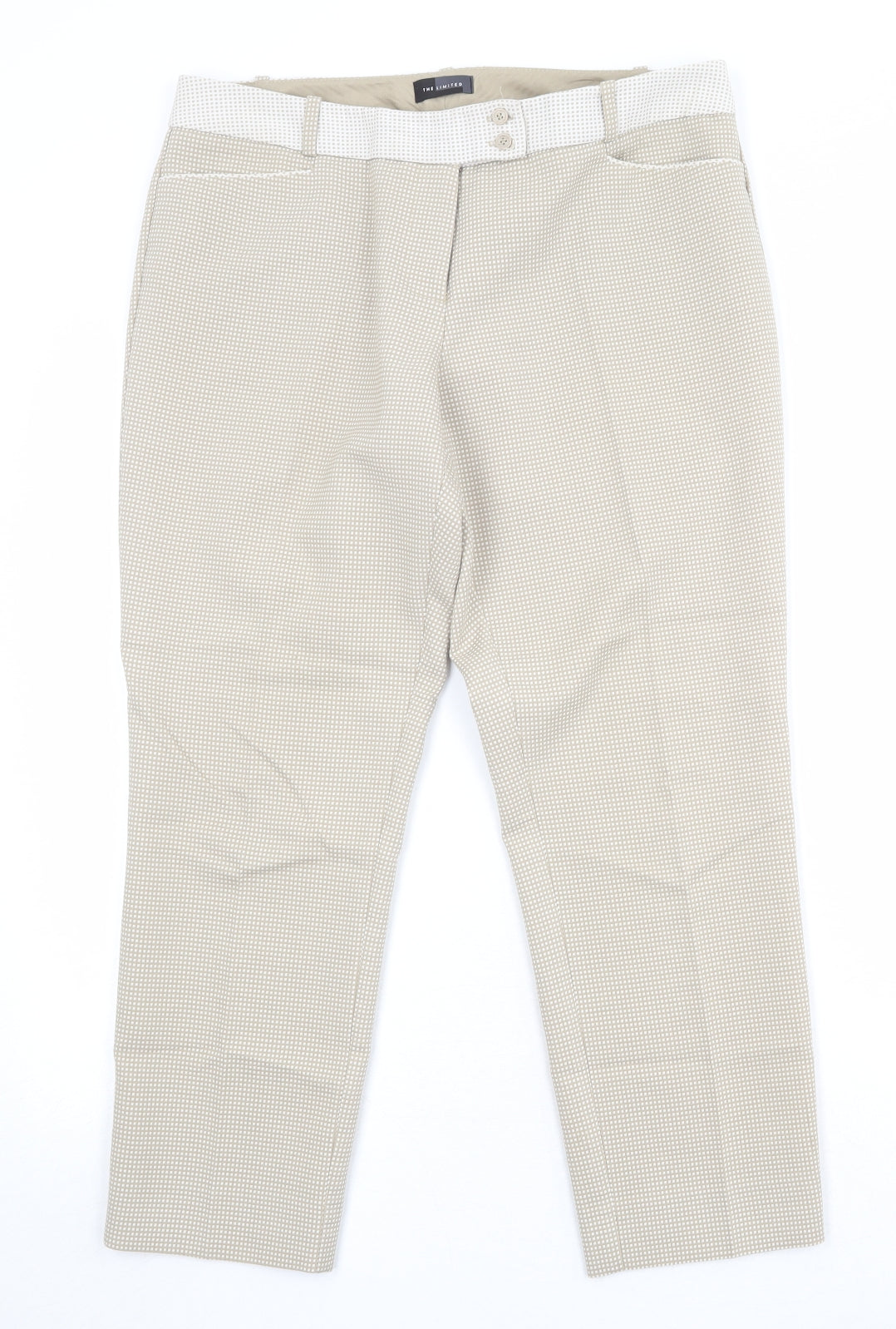 Womens UK Size 10 The Limited Regular Fit  Beige Trousers