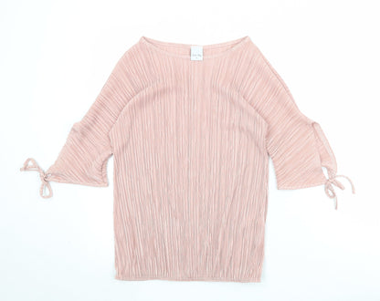 Womens UK Size S Stock Shop Pink Basic Blouse