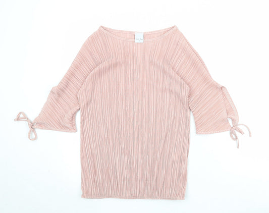 Womens UK Size S Stock Shop Pink Basic Blouse