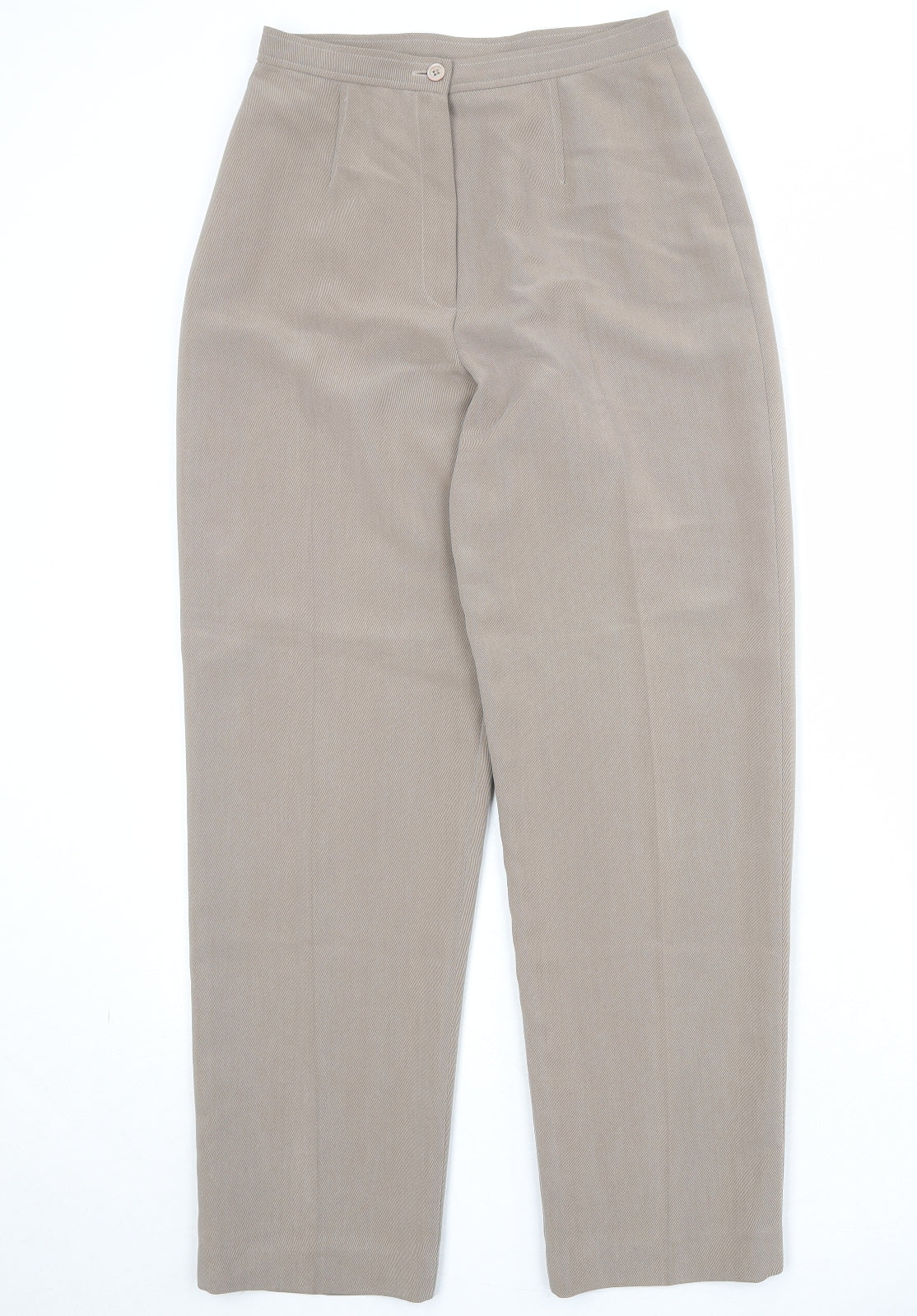 Country Casuals Womens Beige Polyester Trousers Size 10 Regular Zip