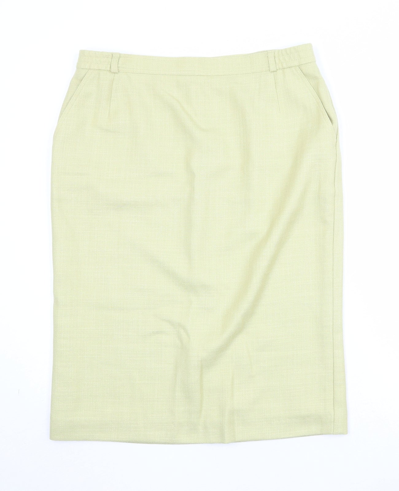 City Combi by Delmod Womens Green Wool A-Line Skirt Size 18 Zip
