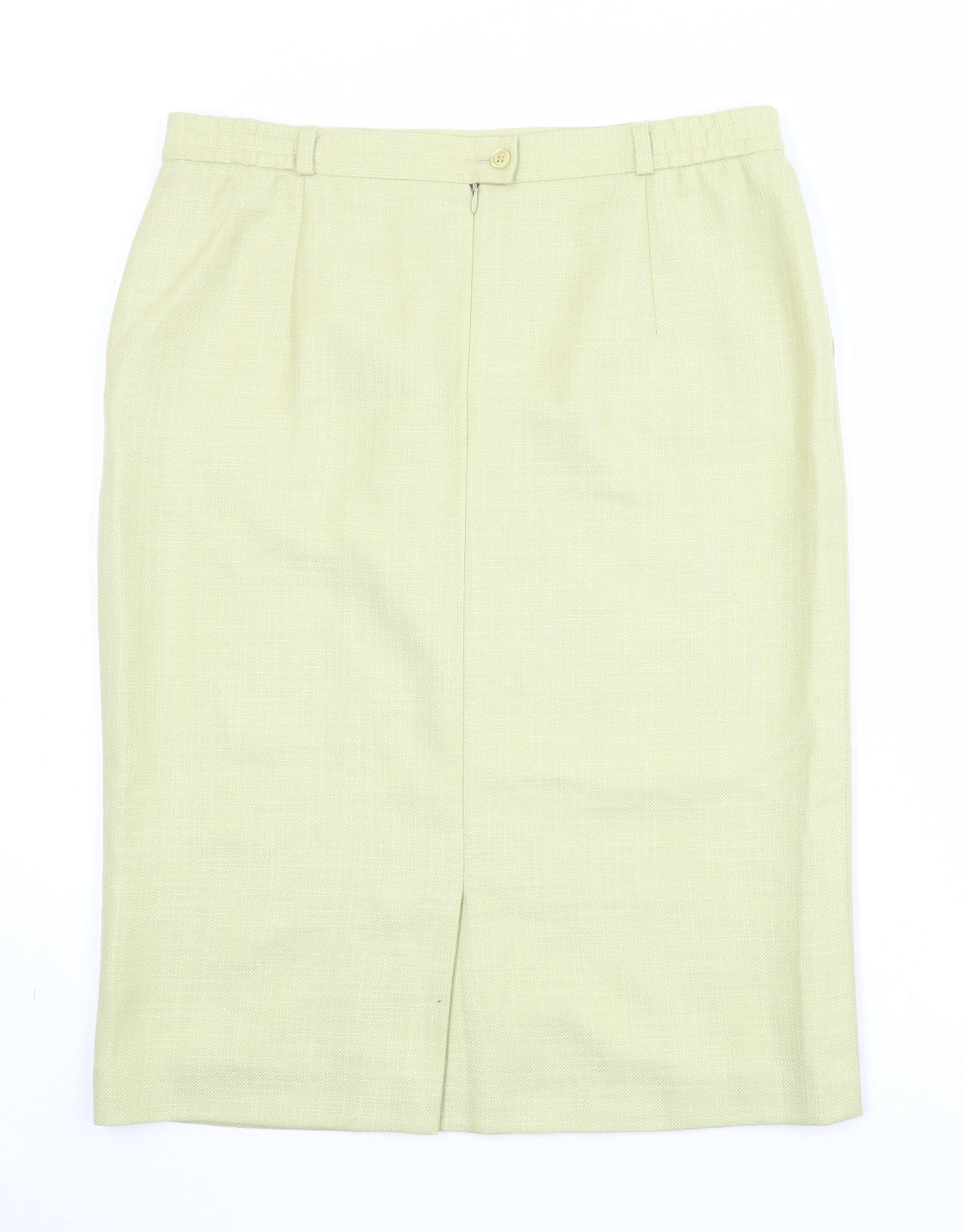City Combi by Delmod Womens Green Wool A-Line Skirt Size 18 Zip