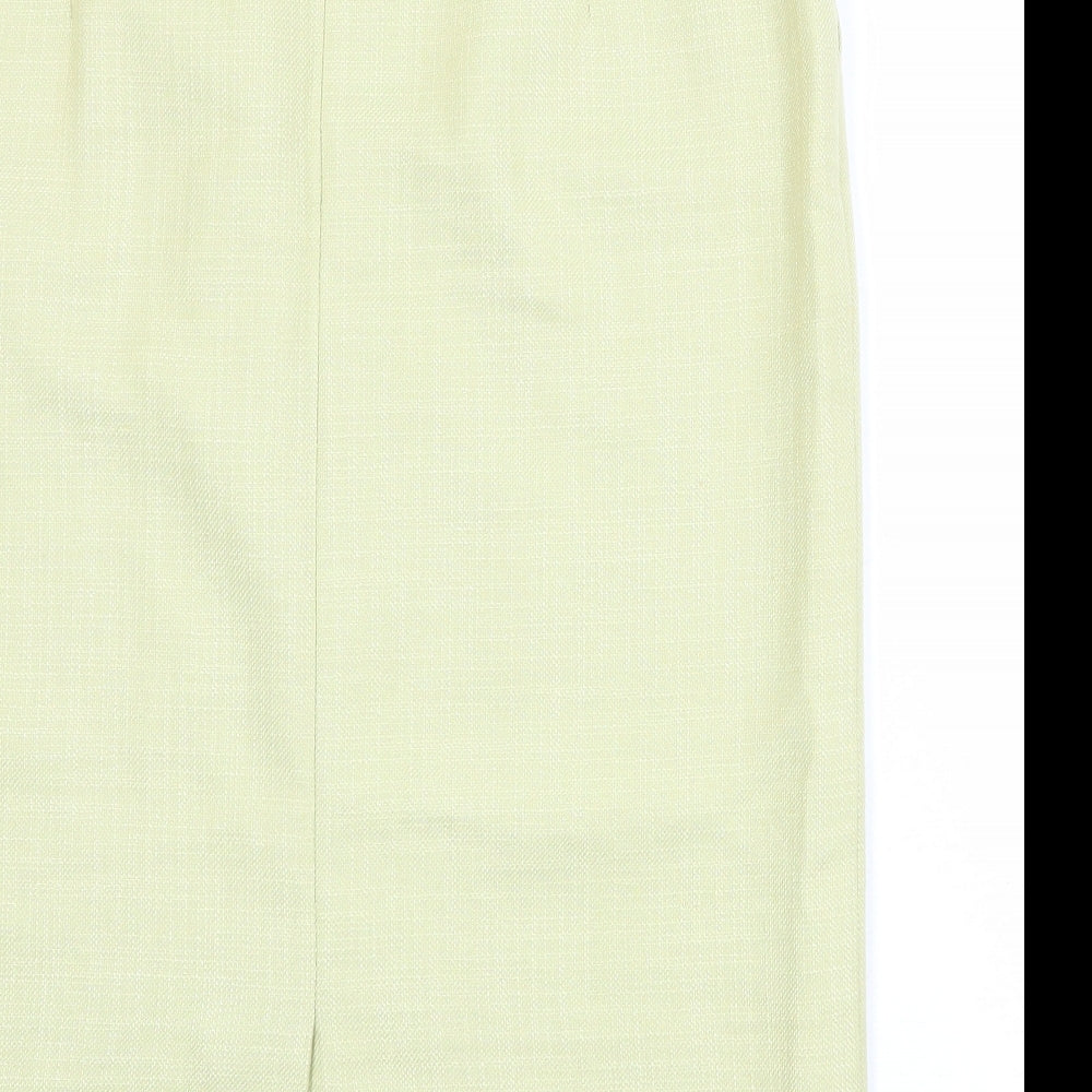 City Combi by Delmod Womens Green Wool A-Line Skirt Size 18 Zip