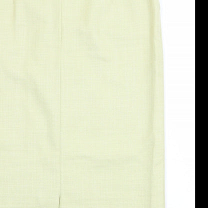 City Combi by Delmod Womens Green Wool A-Line Skirt Size 18 Zip