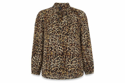 Womens UK Size 10 River Island Brown Basic Blouse
