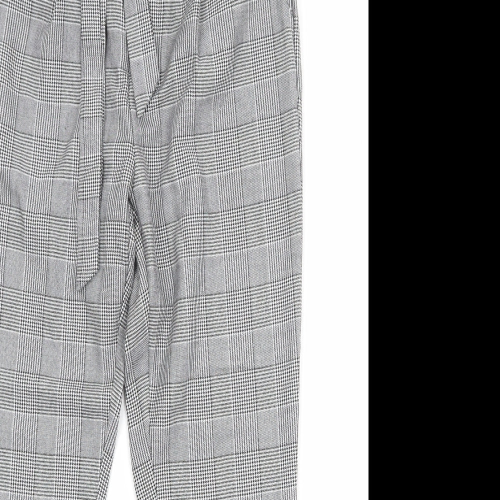 Womens UK Size 28 in VERO MODA Regular Fit Carrot Grey Trousers