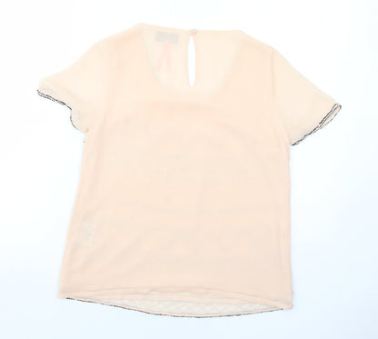 Womens UK Size 10 Lipsy Pink Basic T-Shirt
