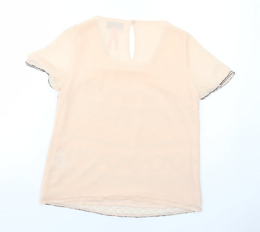 Womens UK Size 10 Lipsy Pink Basic T-Shirt
