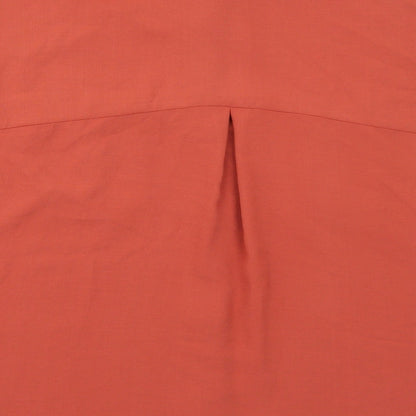 M&Co Womens Orange Polyester Basic Button-Up Size 14 Collared