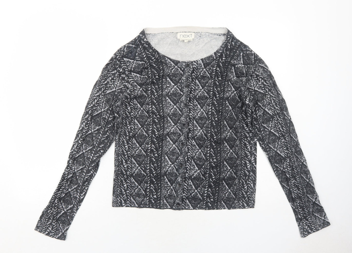 Womens UK Size 14 NEXT Grey Cardigan Jumper