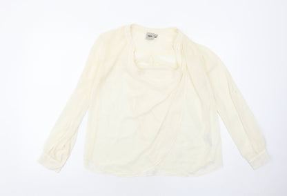 Womens UK Size 6 ASOS Ivory Basic Blouse