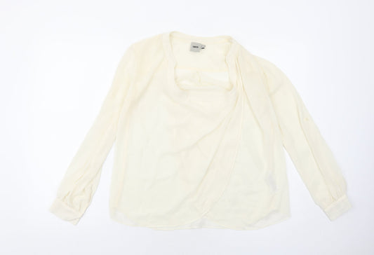 Womens UK Size 6 ASOS Ivory Basic Blouse