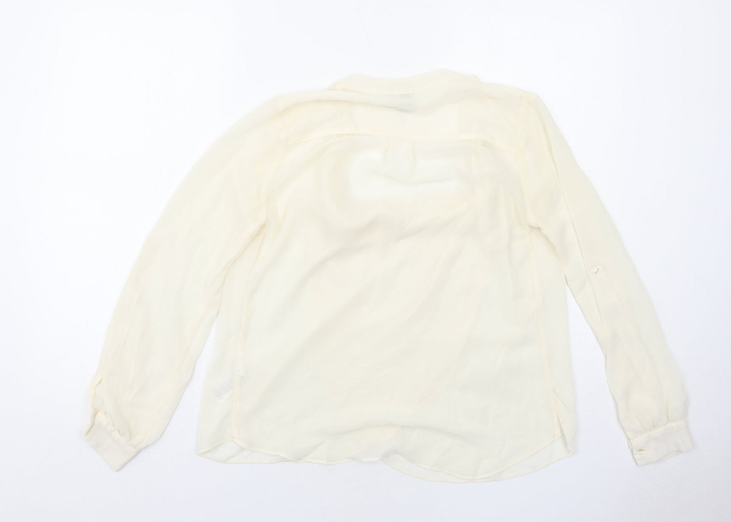 Womens UK Size 6 ASOS Ivory Basic Blouse
