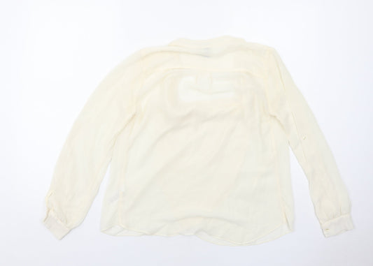 Womens UK Size 6 ASOS Ivory Basic Blouse