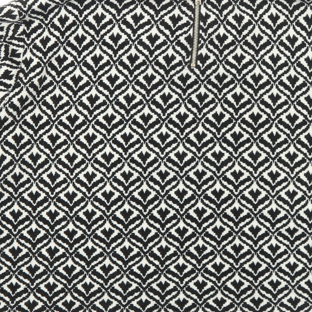 Womens UK Size 10 Louche Black Basic T-Shirt