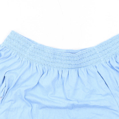 Womens UK Size 10 Marks and Spencer Blue Basic Blouse