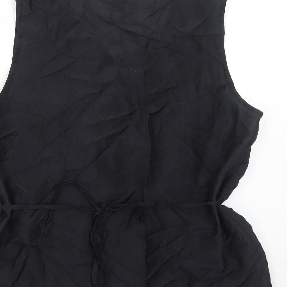 Womens UK Size 10 H&M Black Basic Tank