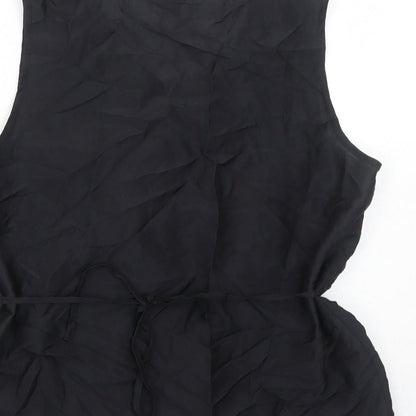 Womens UK Size 10 H&M Black Basic Tank