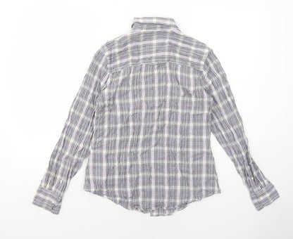 Womens UK Size 8 Gap Purple Basic Button-Up