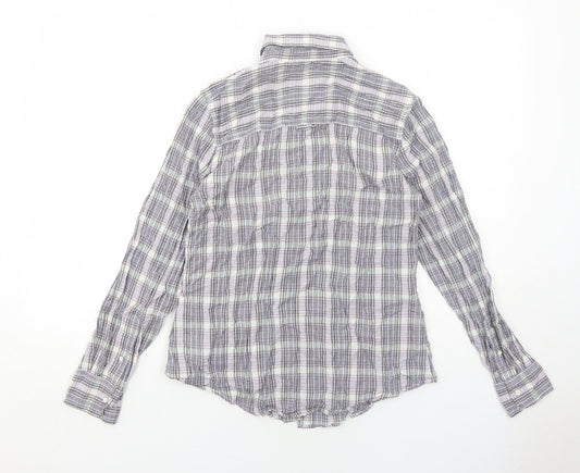 Womens UK Size 8 Gap Purple Basic Button-Up