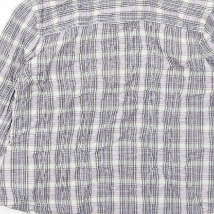 Womens UK Size 8 Gap Purple Basic Button-Up