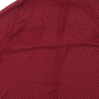 Womens UK Size 18 Cameo Rose Red Basic Button-Up