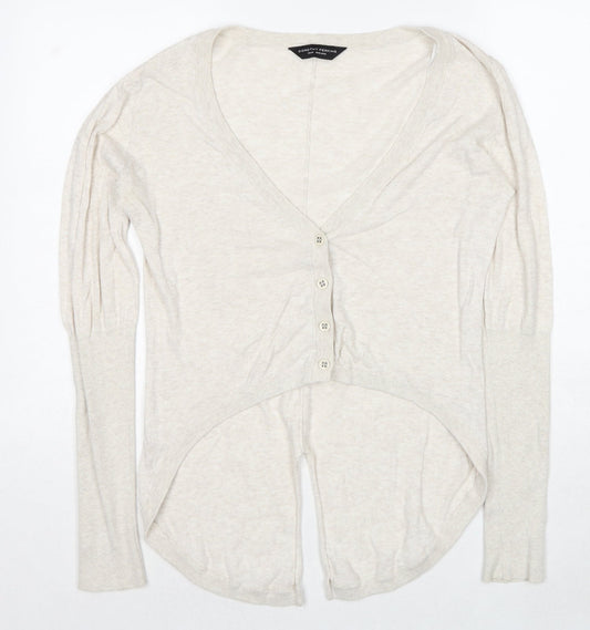 Womens UK Size 12 Dorothy Perkins Beige Cardigan Jumper