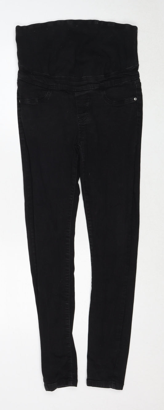 Boohoo Womens Black Cotton Skinny Jeans Size 8 Regular