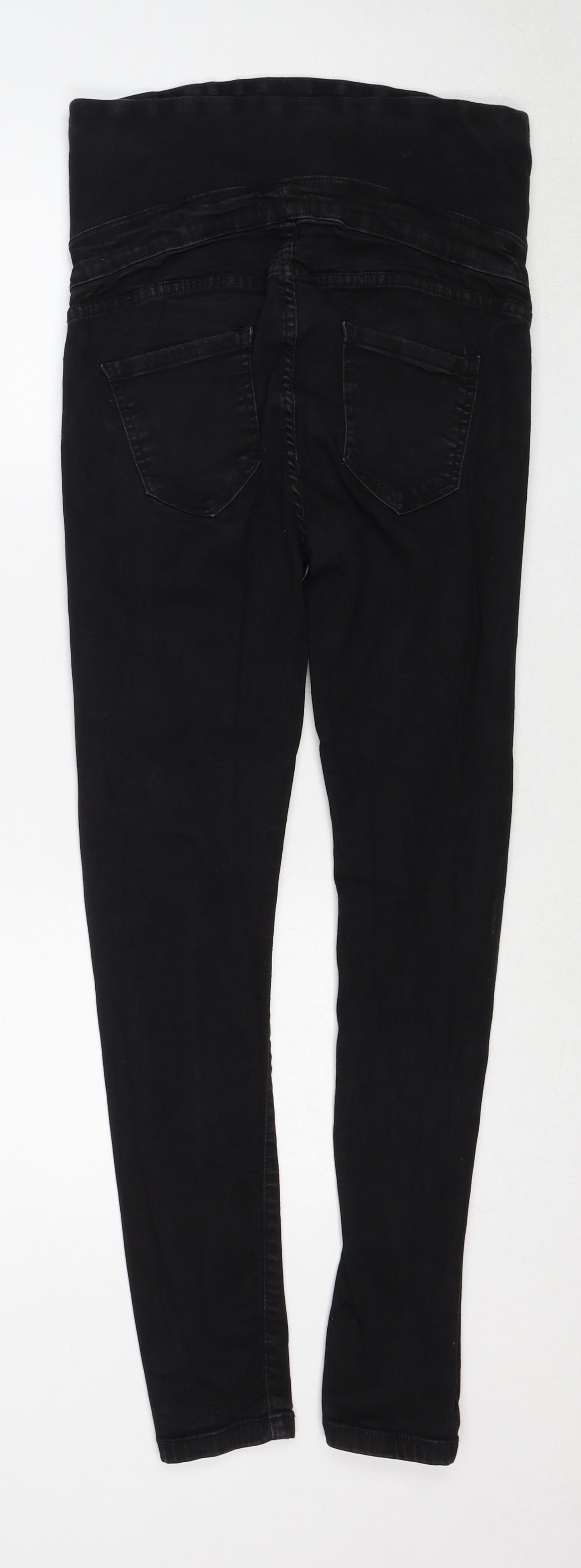 Boohoo Womens Black Cotton Skinny Jeans Size 8 Regular