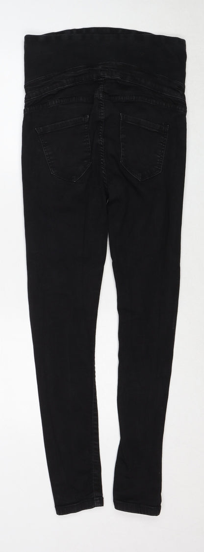 Boohoo Womens Black Cotton Skinny Jeans Size 8 Regular