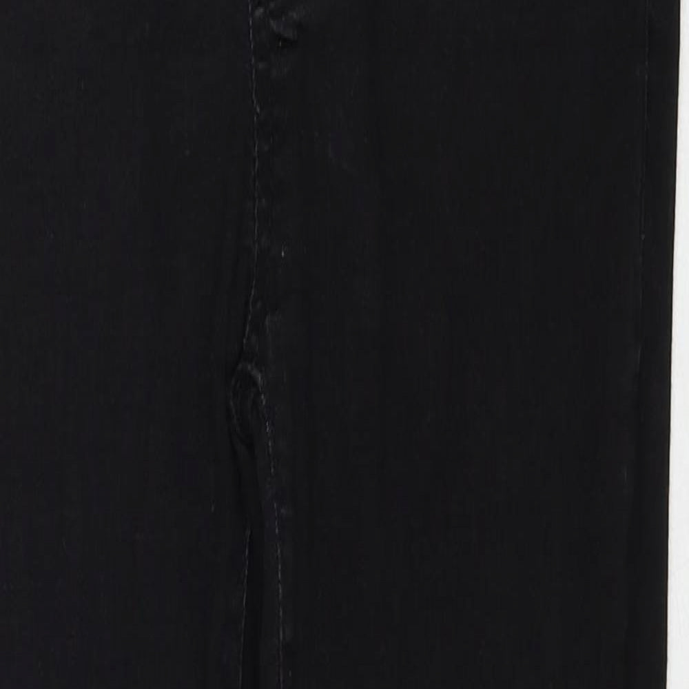 Boohoo Womens Black Cotton Skinny Jeans Size 8 Regular