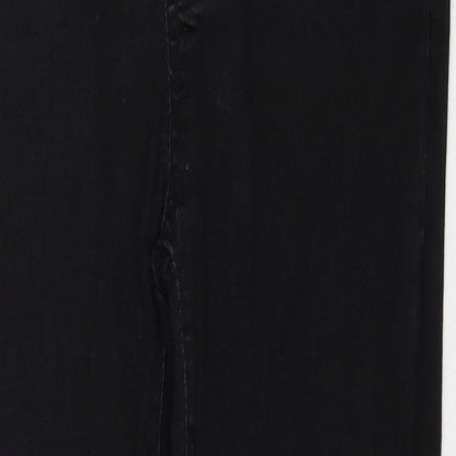 Boohoo Womens Black Cotton Skinny Jeans Size 8 Regular