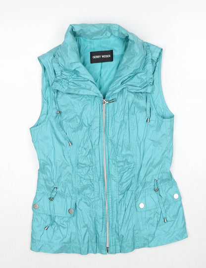 Gerry Weber Womens Blue Gilet Jacket Size 12 Zip