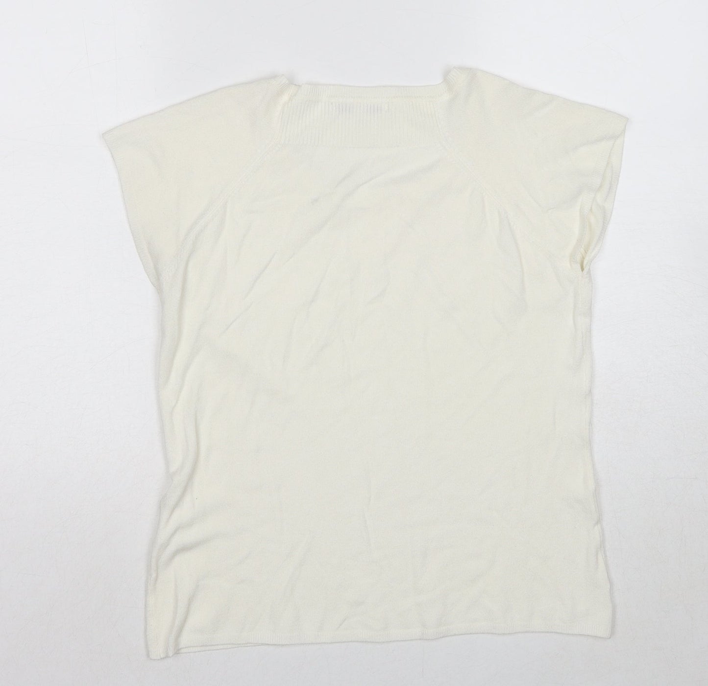 Womens UK Size M Klass White Pullover Jumper