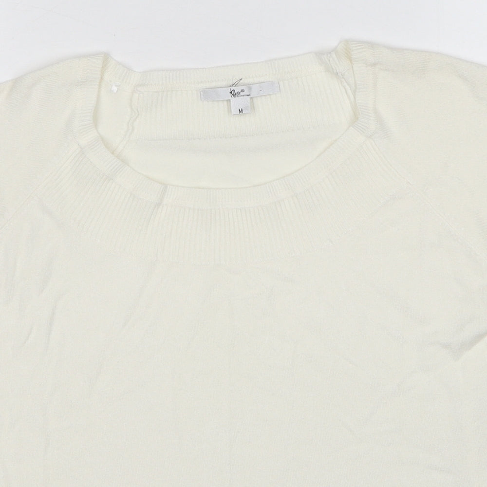 Womens UK Size M Klass White Pullover Jumper