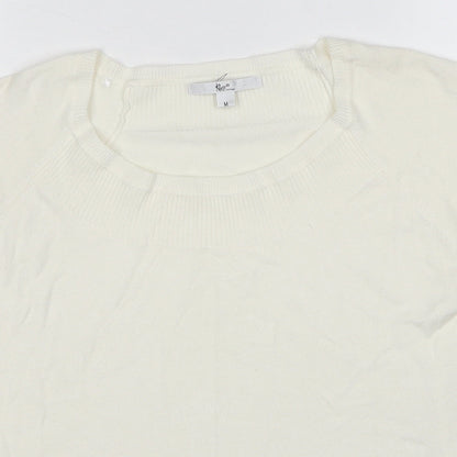 Womens UK Size M Klass White Pullover Jumper