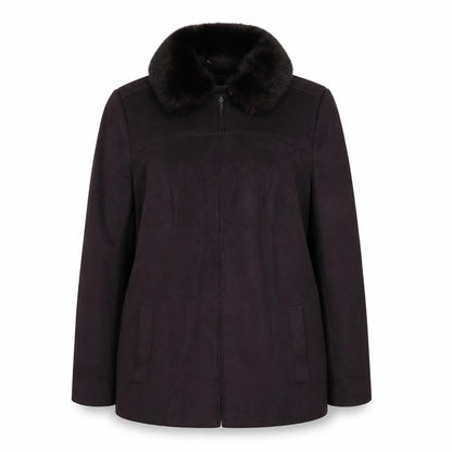 Marks & Spencer Womens Brown Jacket Size 14 Zip